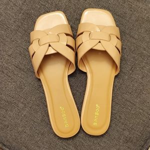 Nude Mule Sandals